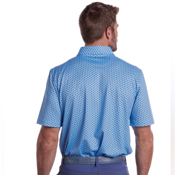 Stitch Golf Men’s Polo Double Dot Sz M/L - Picture 2 of 15